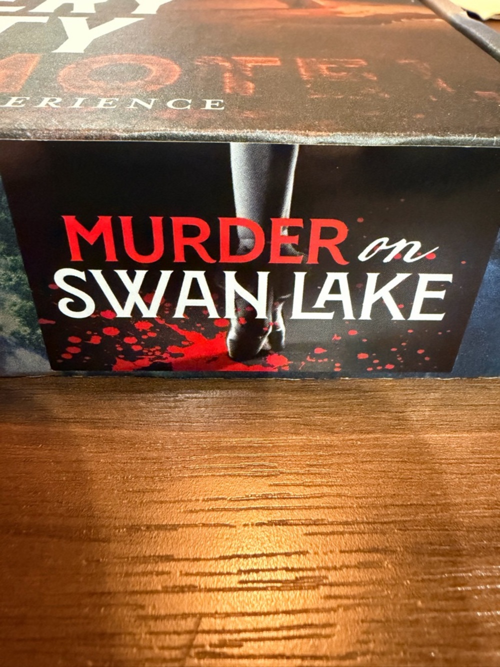 Murder on Swan Lake Board Game - Black and Red